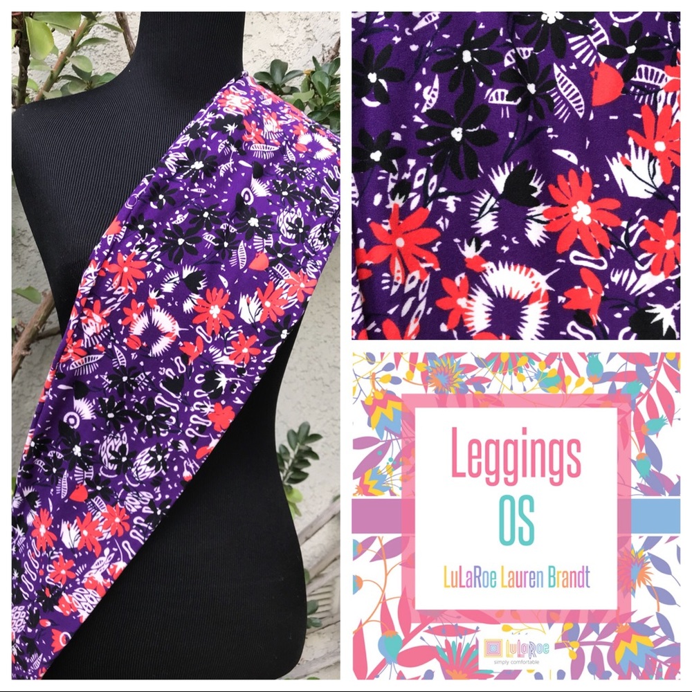 NWT! Floral OS LuLaRoe Leggings!! Size 0-10
